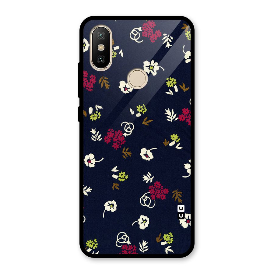 Tiny Flowers Glass Back Case for Redmi A2