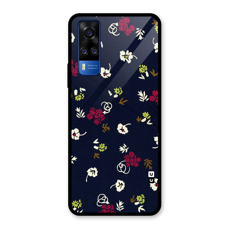 Tiny Flowers Glass Back Case for Vivo Y31