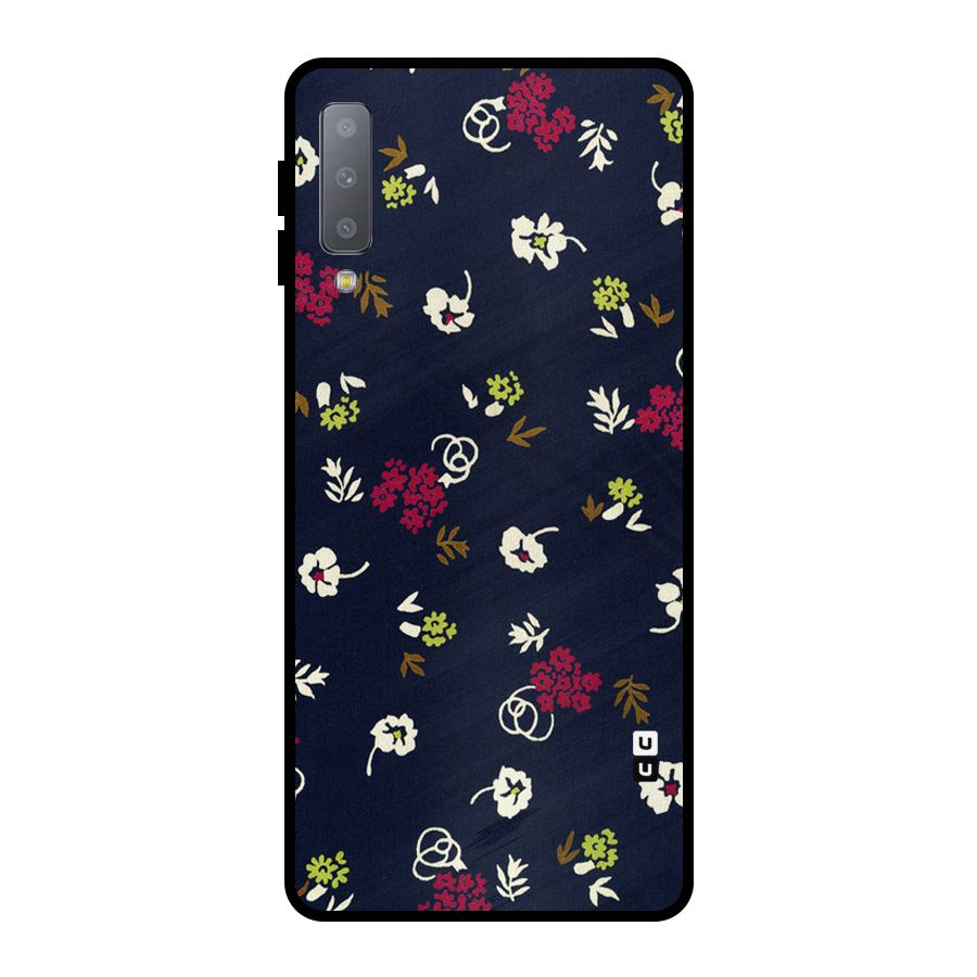 Tiny Flowers Metal Back Case for Galaxy A7 (2018)