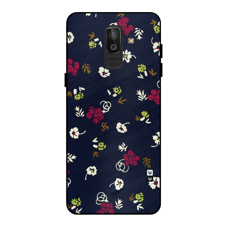 Tiny Flowers Metal Back Case for Galaxy J8