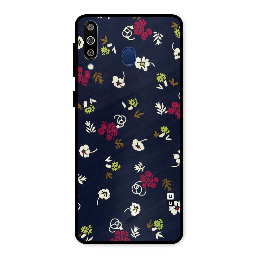 Tiny Flowers Metal Back Case for Galaxy M30