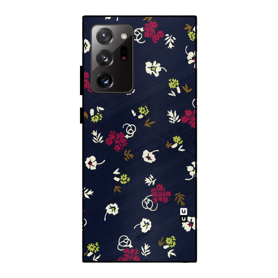 Tiny Flowers Metal Back Case for Galaxy Note 20 Ultra