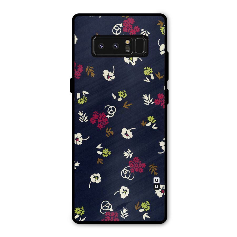 Tiny Flowers Metal Back Case for Galaxy Note 8