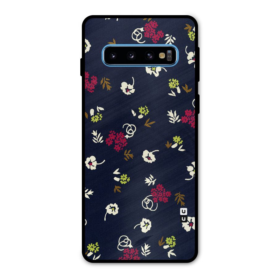 Tiny Flowers Metal Back Case for Galaxy S10