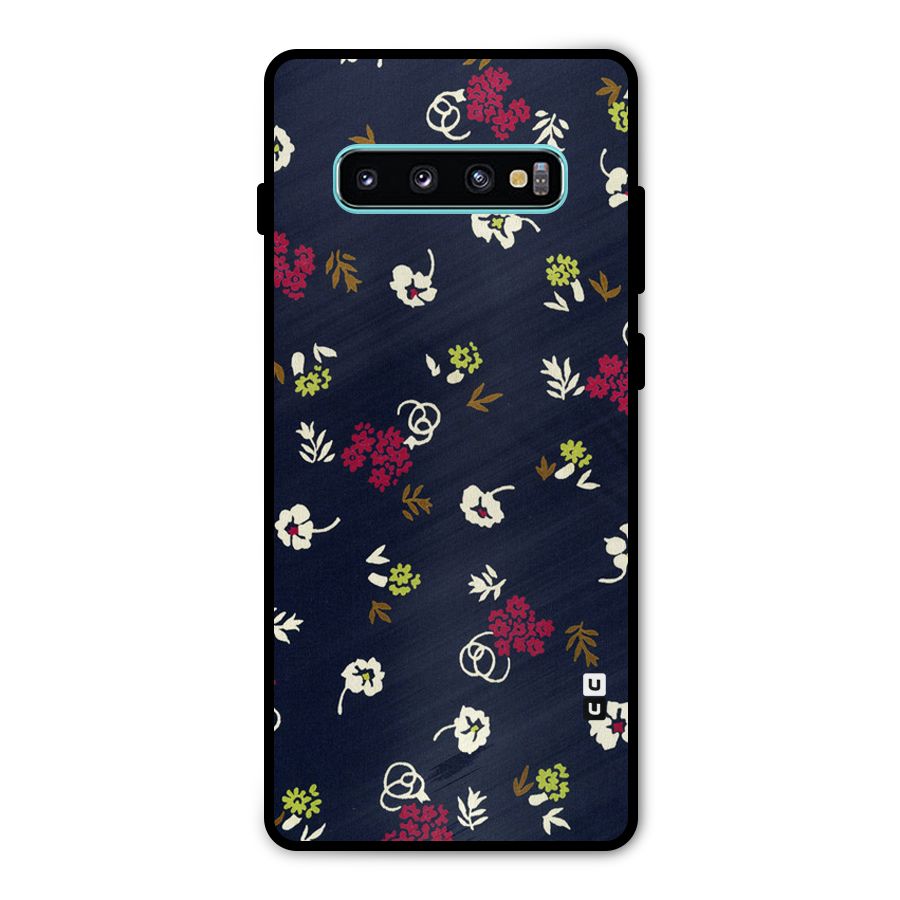 Tiny Flowers Metal Back Case for Galaxy S10 Plus