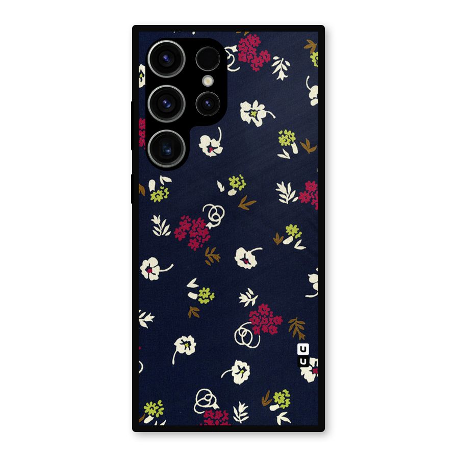Tiny Flowers Metal Back Case for Galaxy S23 Ultra