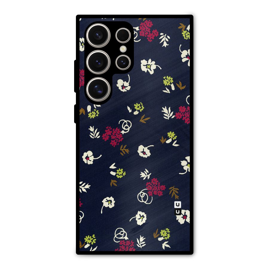 Tiny Flowers Metal Back Case for Galaxy S24 Ultra