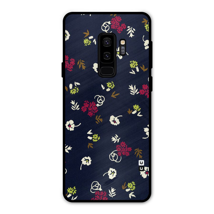 Tiny Flowers Metal Back Case for Galaxy S9 Plus