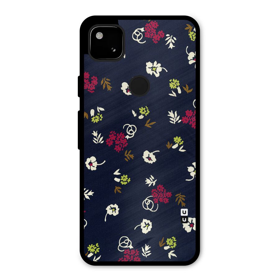 Tiny Flowers Metal Back Case for Google Pixel 4a