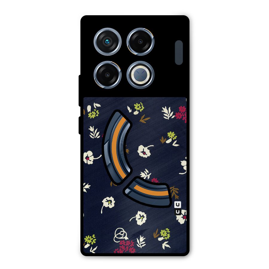 Tiny Flowers Metal Back Case for Infinix GT 20 Pro