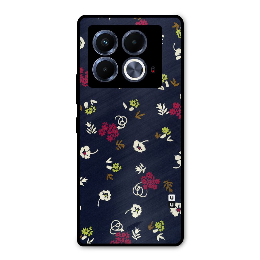 Tiny Flowers Metal Back Case for Infinix Note 40 5G