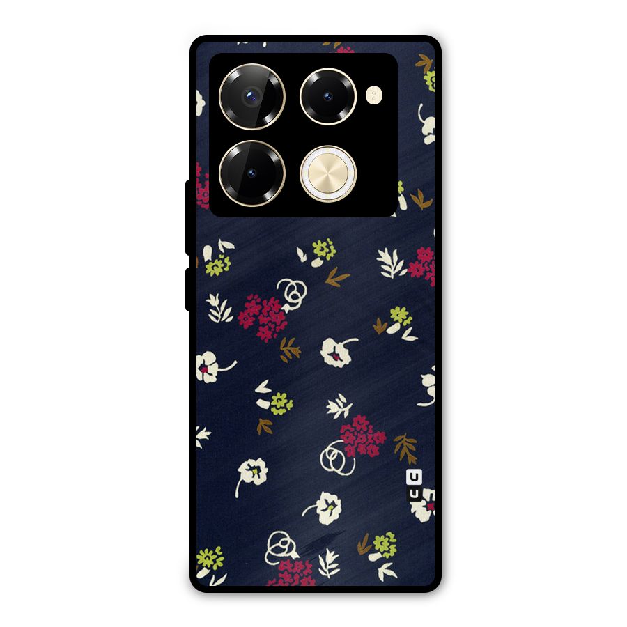 Tiny Flowers Metal Back Case for Infinix Note 40 Pro Plus