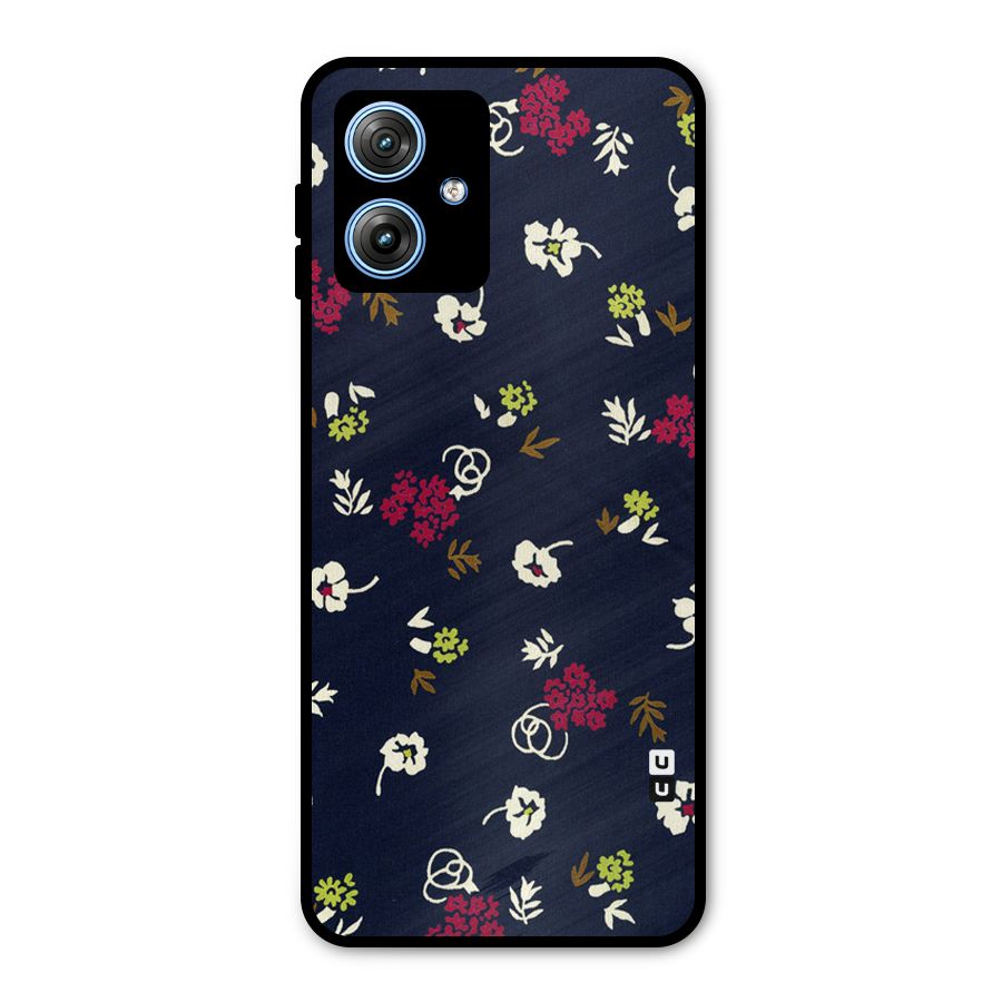 Tiny Flowers Metal Back Case for Moto G54