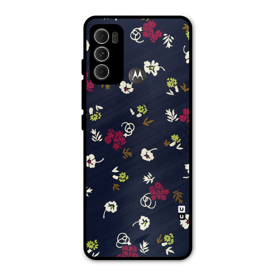 Tiny Flowers Metal Back Case for Moto G60