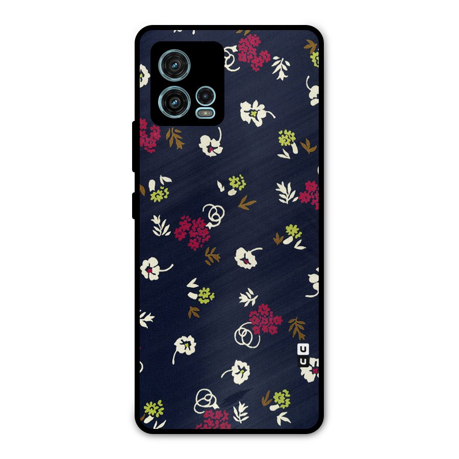 Tiny Flowers Metal Back Case for Moto G72