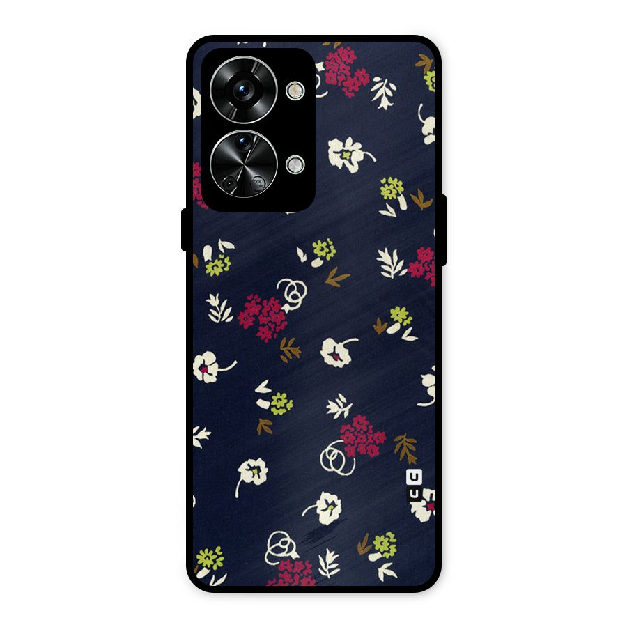 Tiny Flowers Metal Back Case for OnePlus Nord 2T