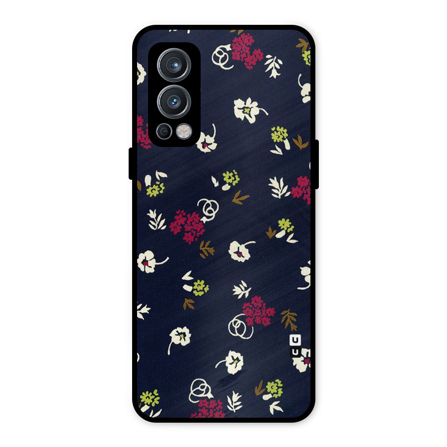 Tiny Flowers Metal Back Case for OnePlus Nord 2 5G