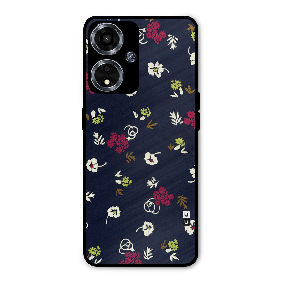 Tiny Flowers Metal Back Case for Oppo A59