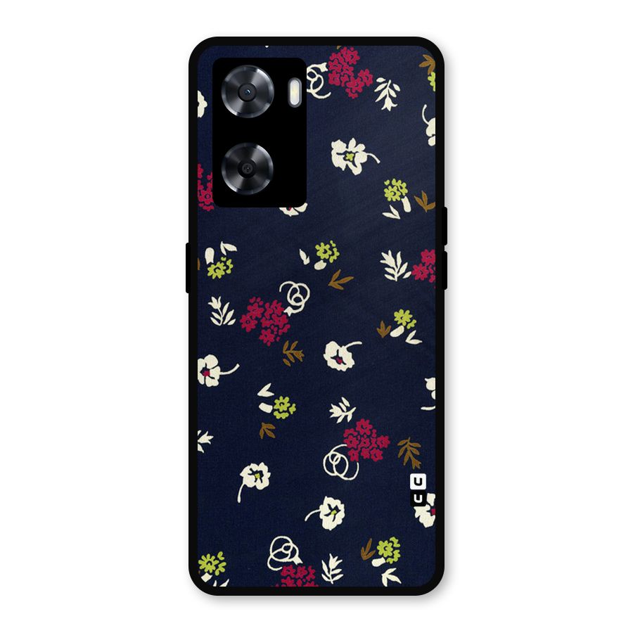 Tiny Flowers Metal Back Case for Oppo A77