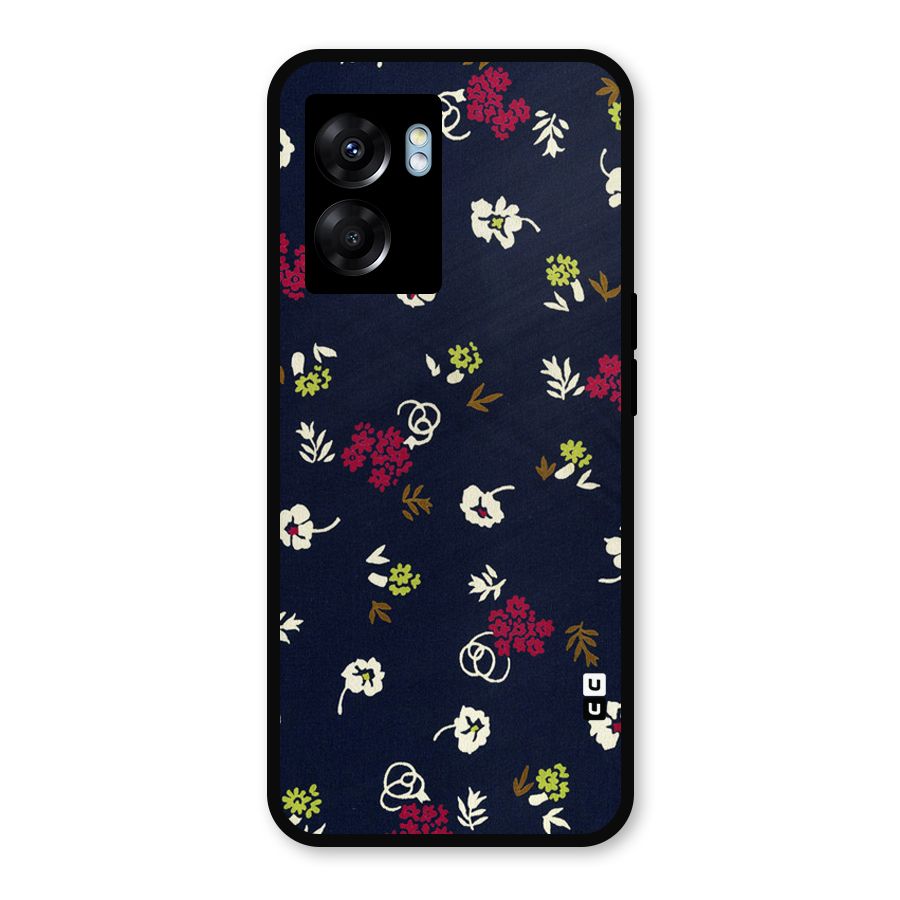Tiny Flowers Metal Back Case for Oppo K10 (5G)