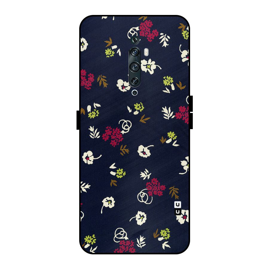 Tiny Flowers Metal Back Case for Oppo Reno2 F