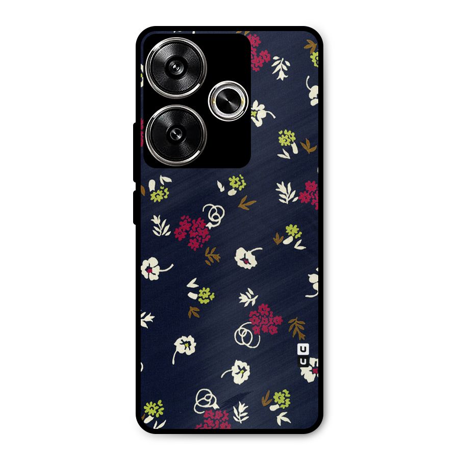 Tiny Flowers Metal Back Case for Poco F6