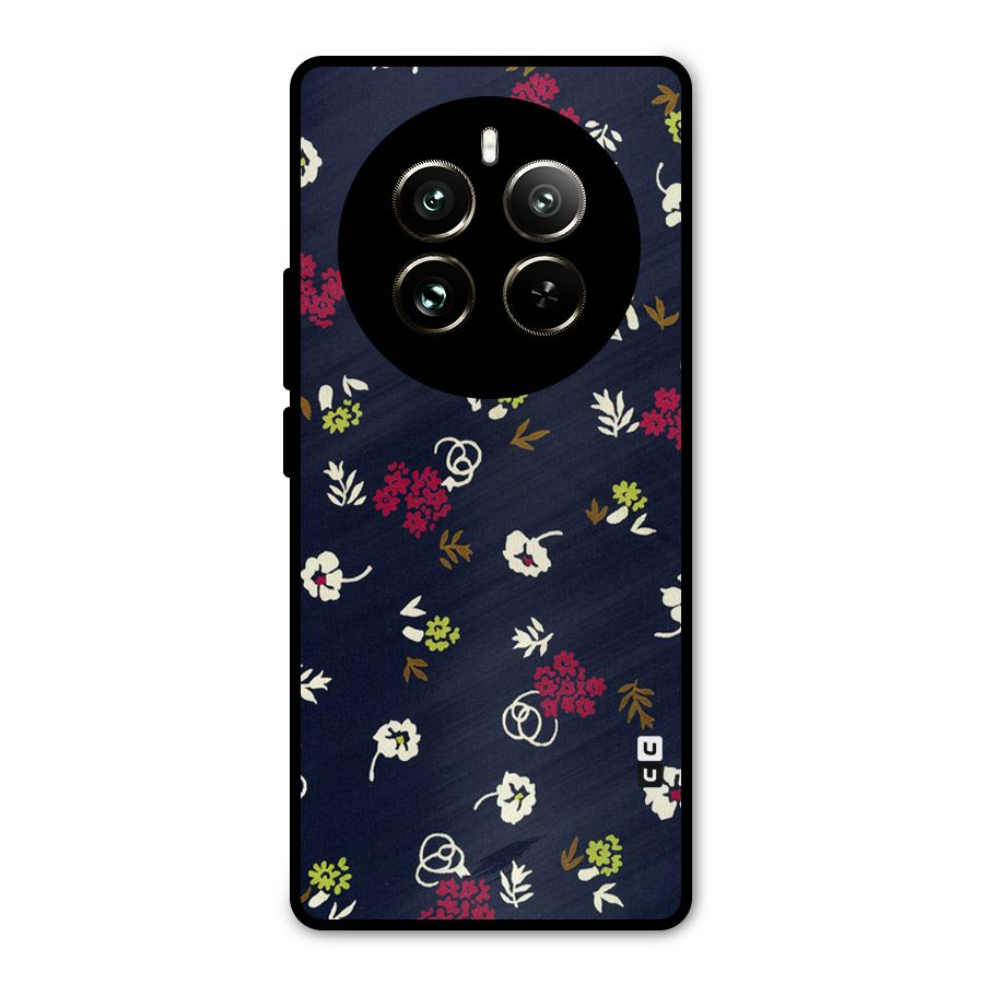 Tiny Flowers Metal Back Case for Realme 12 Pro