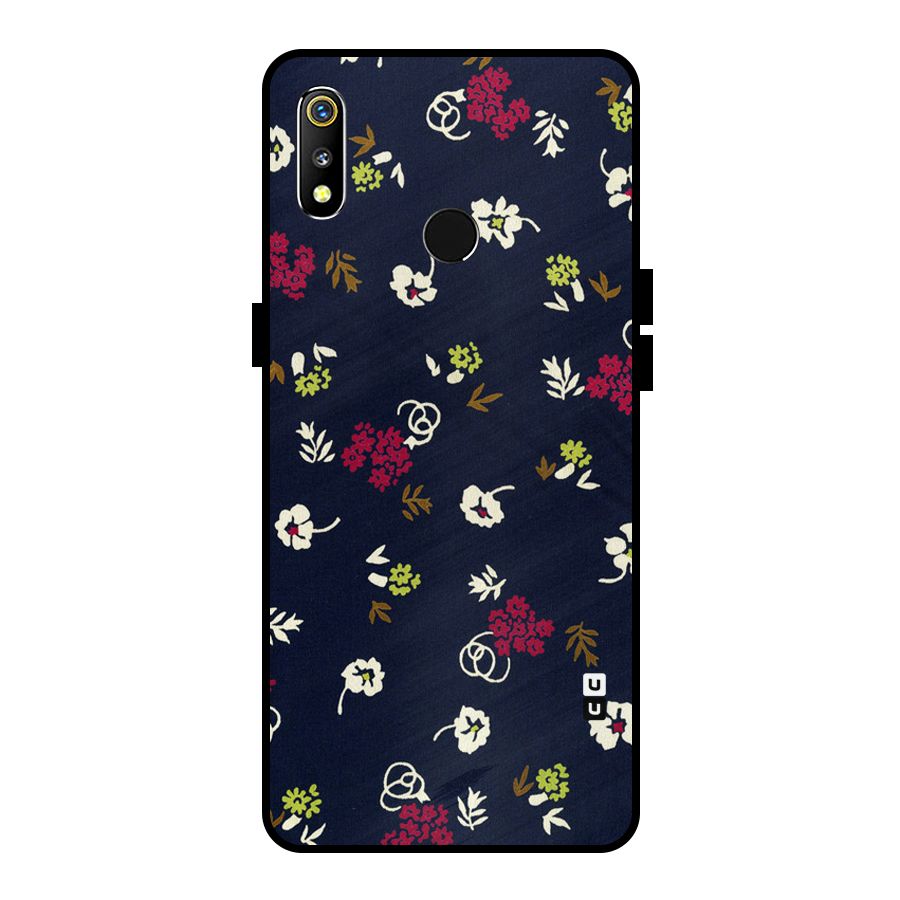 Tiny Flowers Metal Back Case for Realme 3i