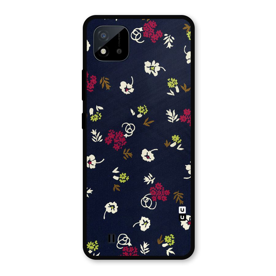 Tiny Flowers Metal Back Case for Realme C11 2021