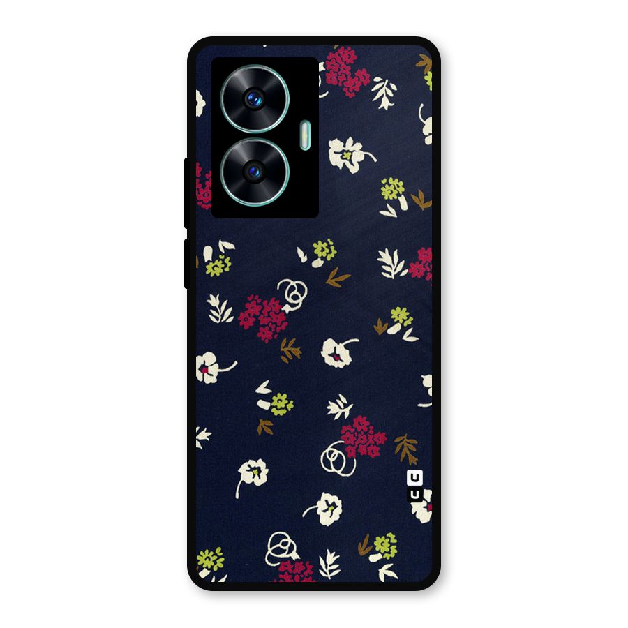 Tiny Flowers Metal Back Case for Realme C55