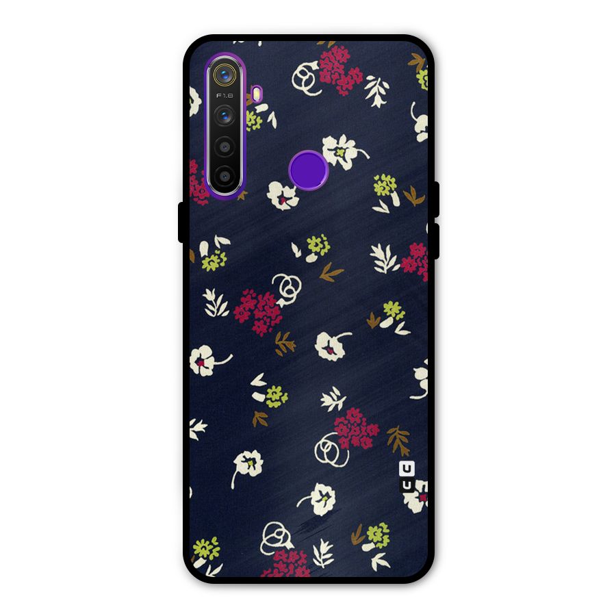 Tiny Flowers Metal Back Case for Realme Narzo 10