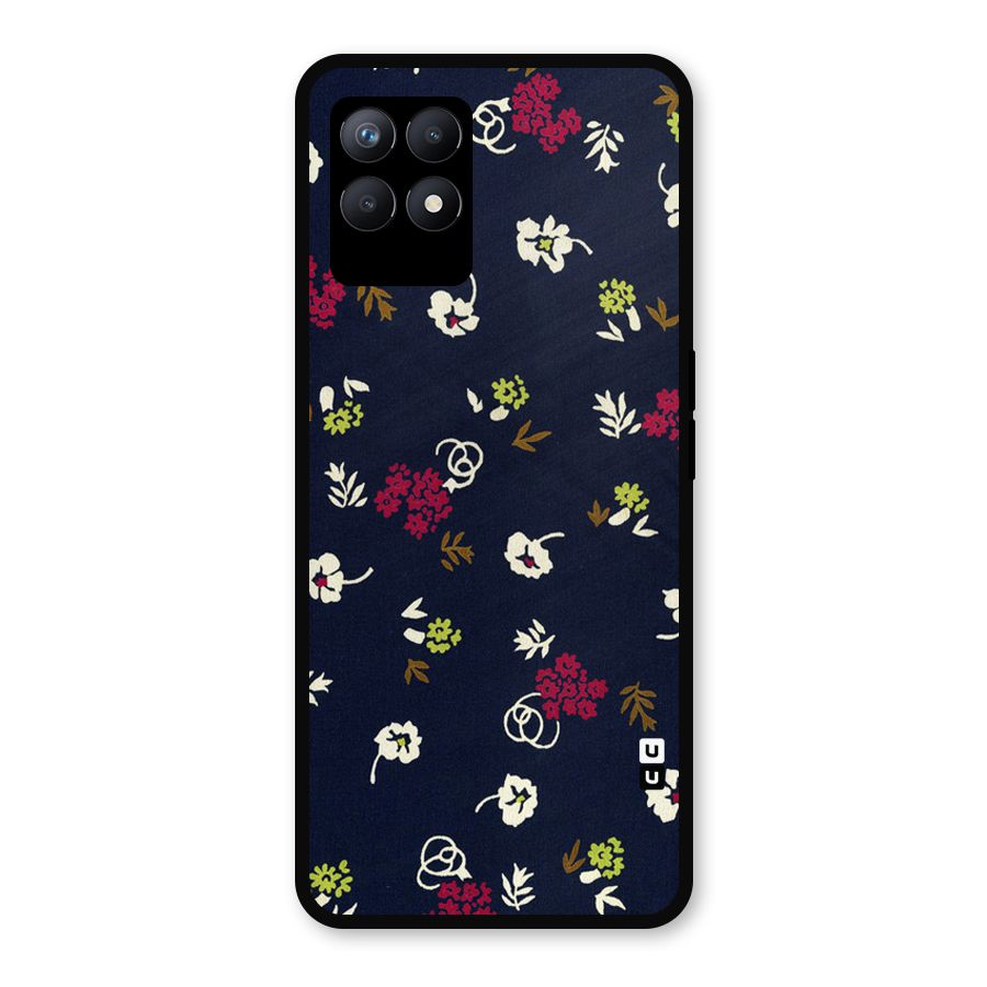 Tiny Flowers Metal Back Case for Realme Narzo 50