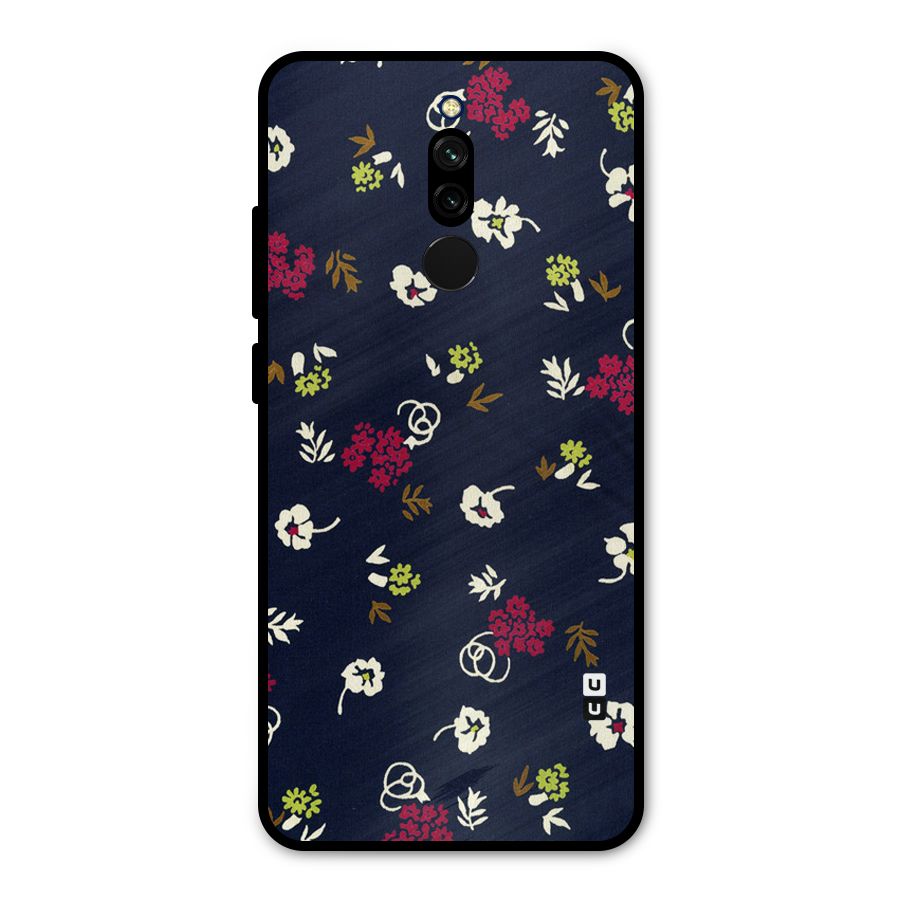 Tiny Flowers Metal Back Case for Redmi 8