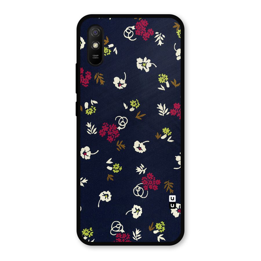 Tiny Flowers Metal Back Case for Redmi 9a