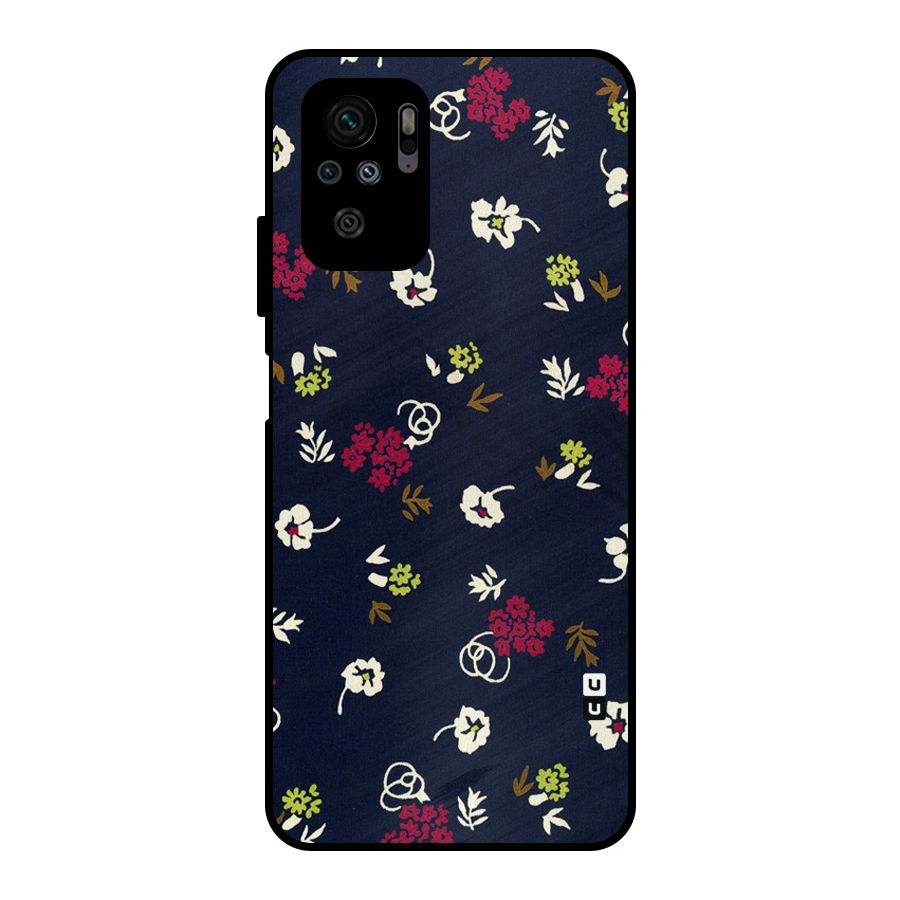 Tiny Flowers Metal Back Case for Redmi Note 10S
