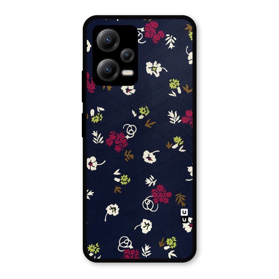 Tiny Flowers Metal Back Case for Redmi Note 12 5G