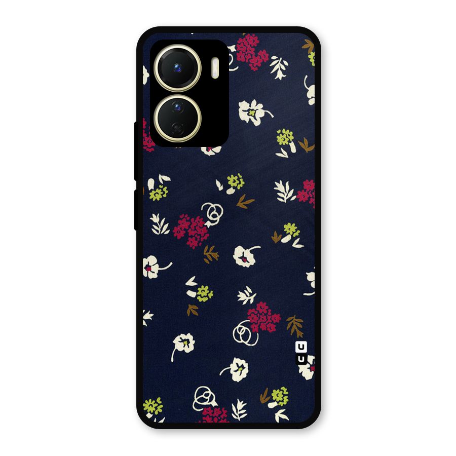 Tiny Flowers Metal Back Case for Vivo T2x