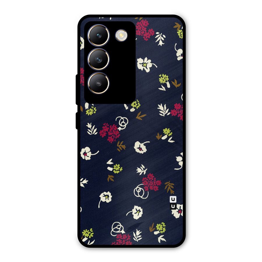 Tiny Flowers Metal Back Case for Vivo T3 5G