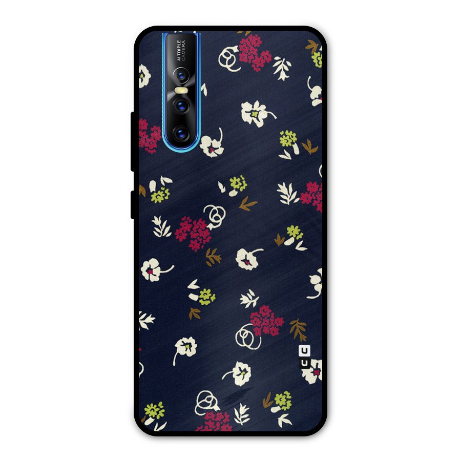 Tiny Flowers Metal Back Case for Vivo V15 Pro