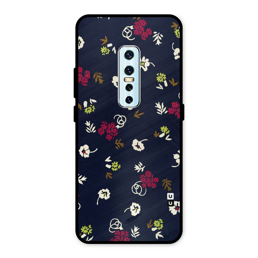 Tiny Flowers Metal Back Case for Vivo V17 Pro