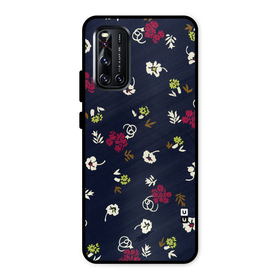 Tiny Flowers Metal Back Case for Vivo V19