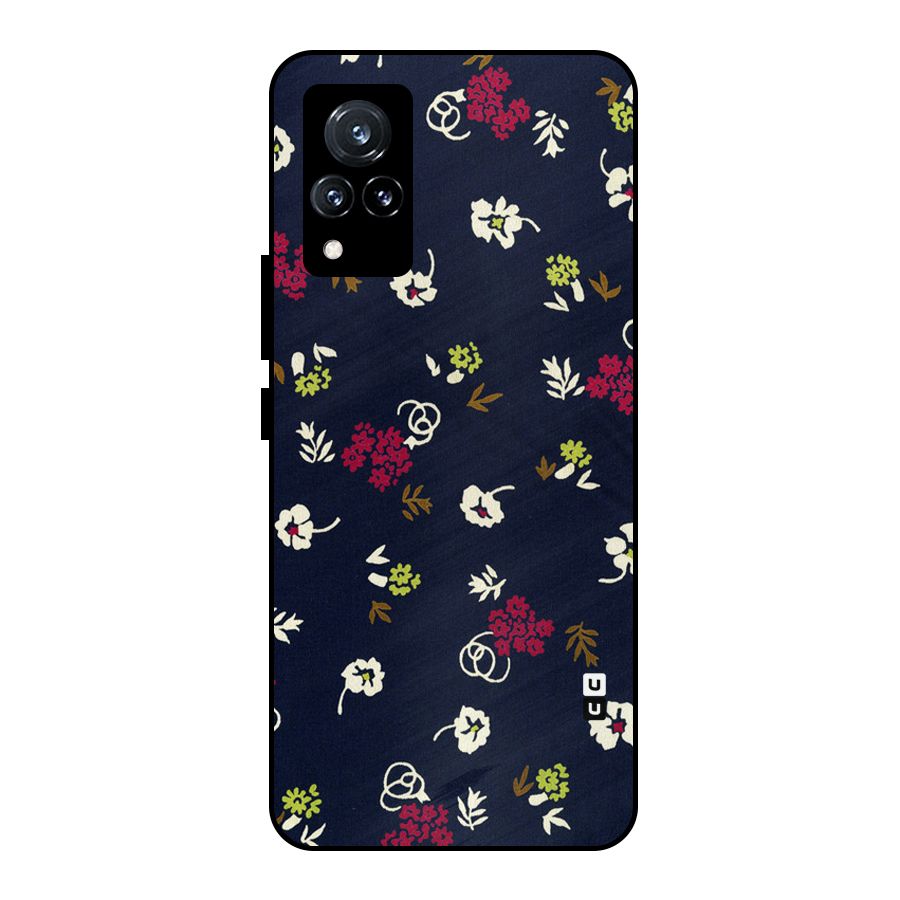 Tiny Flowers Metal Back Case for Vivo V21 5G