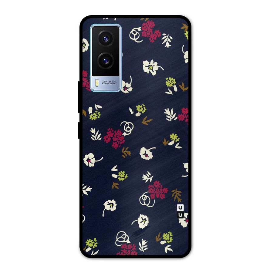 Tiny Flowers Metal Back Case for Vivo V21e 5G