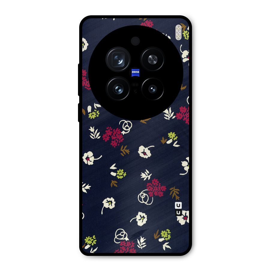 Tiny Flowers Metal Back Case for Vivo X200 Pro