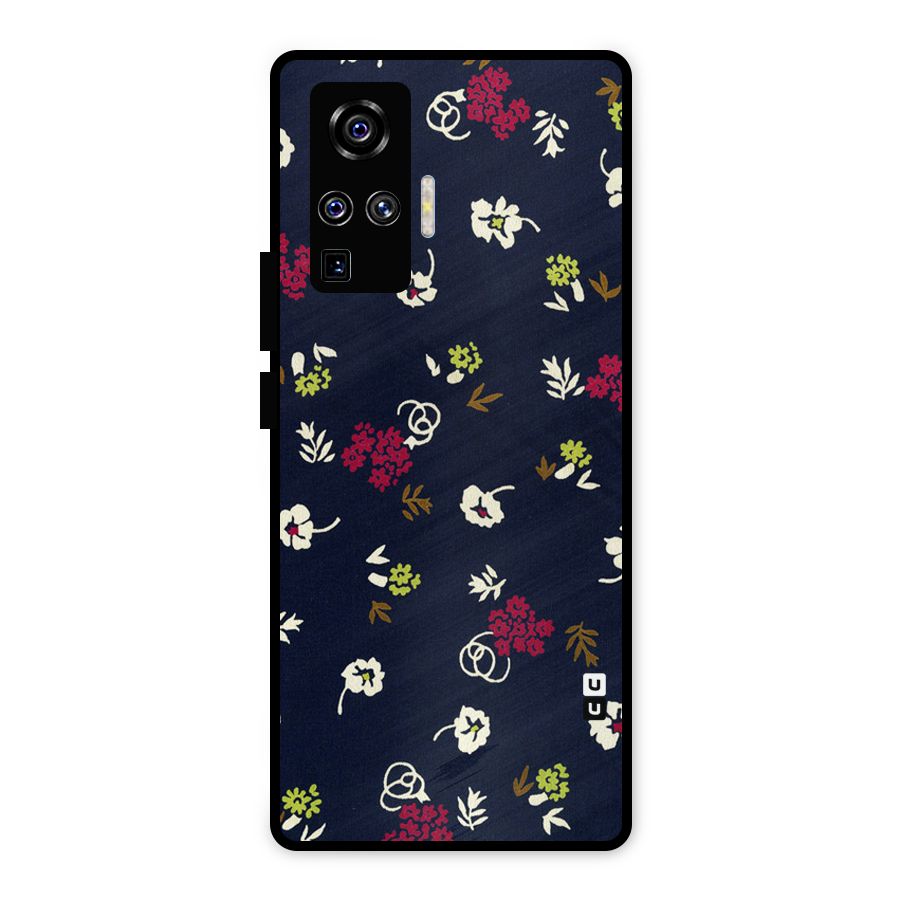 Tiny Flowers Metal Back Case for Vivo X50 Pro