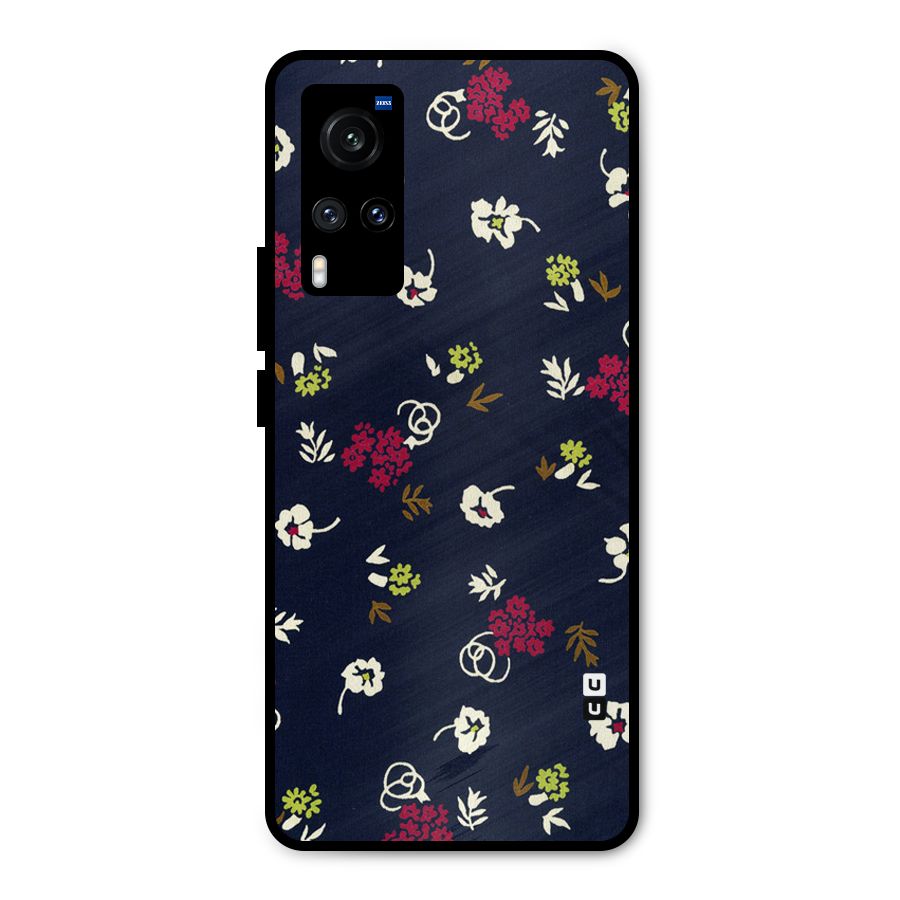 Tiny Flowers Metal Back Case for Vivo X60