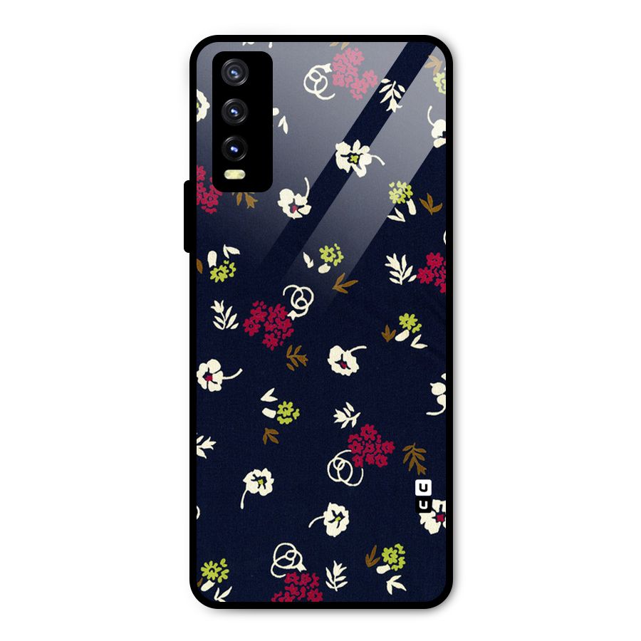 Tiny Flowers Metal Back Case for Vivo Y20g