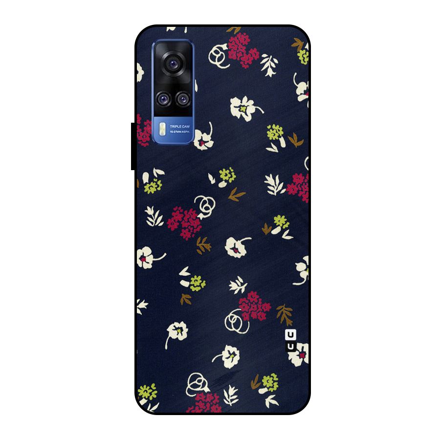 Tiny Flowers Metal Back Case for Vivo Y51