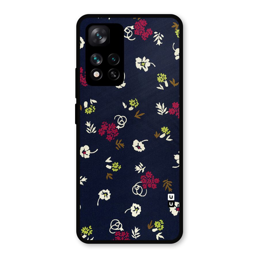 Tiny Flowers Metal Back Case for Xiaomi 11i Hypercharge 5G