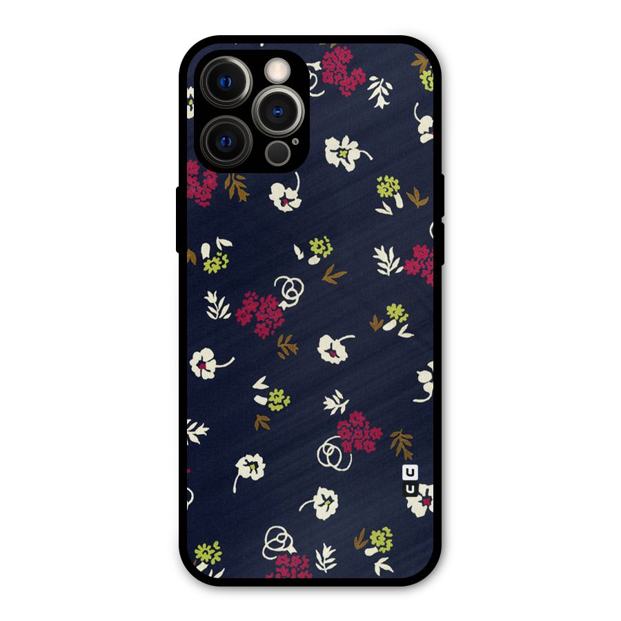 Tiny Flowers Metal Back Case for iPhone 12 Pro Max